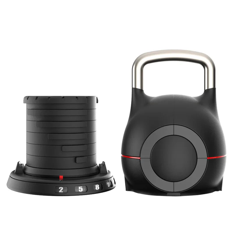 Nouveau SANSHIKJ 44lb cloche de bouilloire, kettlebell réglable rapide à sept vitesses 20kg