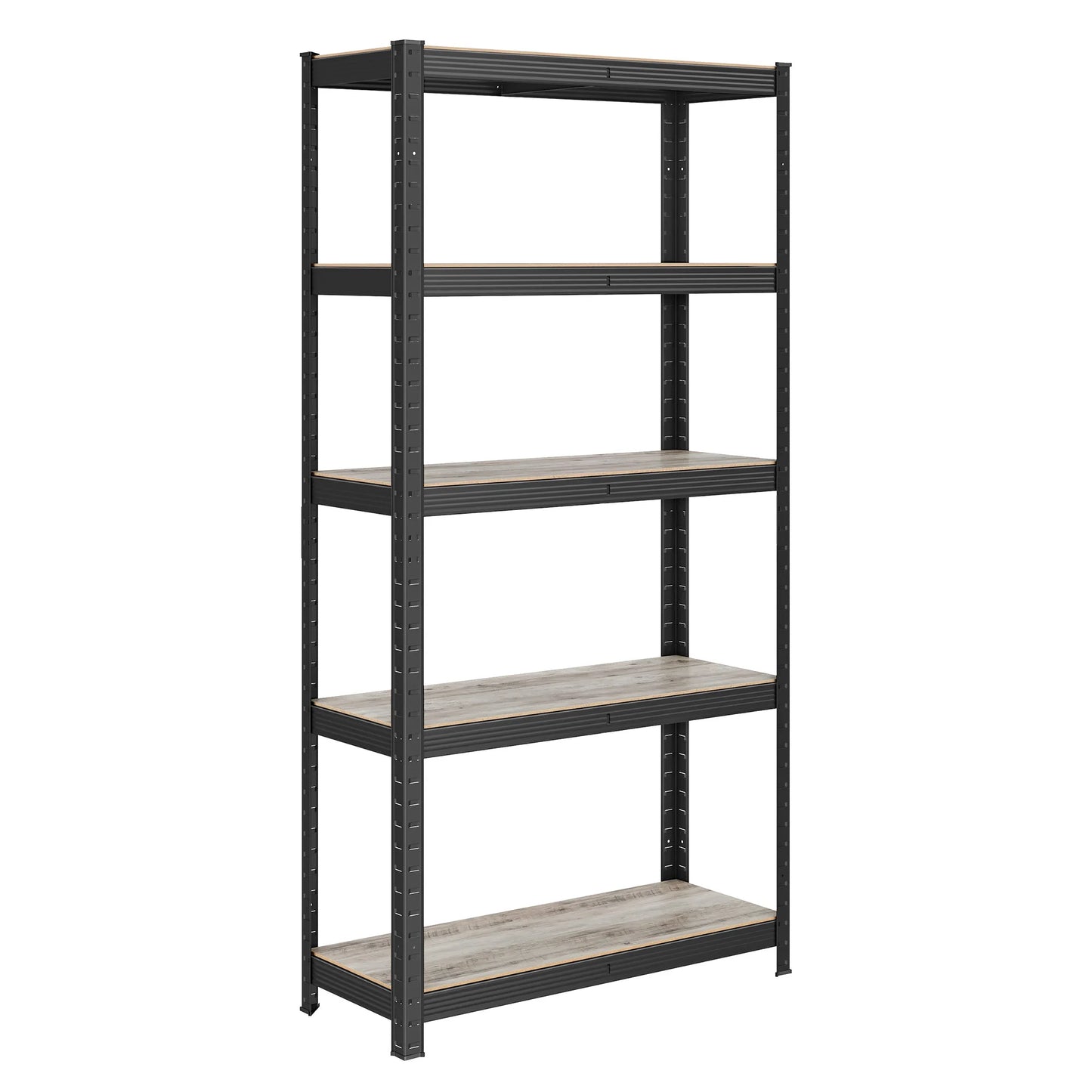 SONGMICS Étagère de Rangement à 5 Niveaux, 30 x 75 x 150 cm, Capacité 650 kg, Planches Réglables, Style Industriel, pour Cuisine, Salon