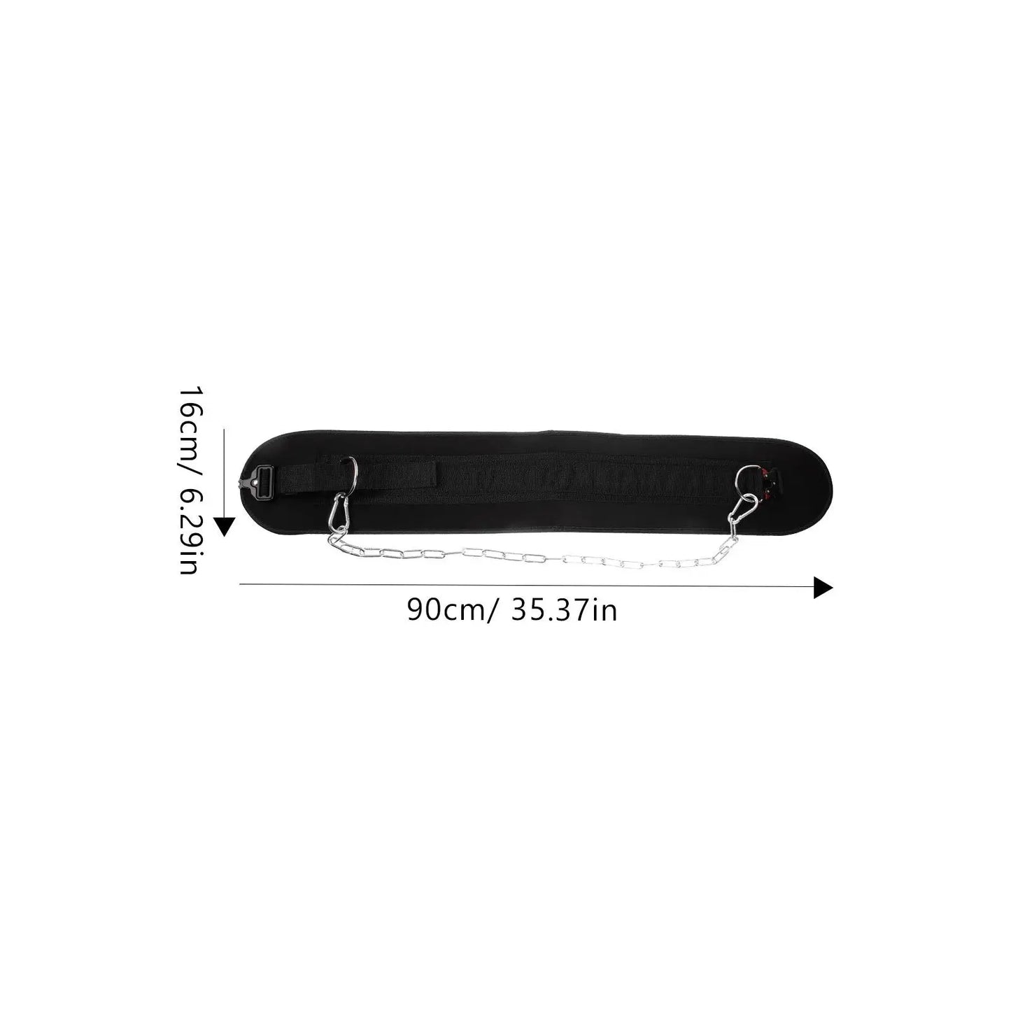Ceinture d'haltérophilie, équipement de sport, Fitness, chaîne en métal, ceinture de traction lestée pour les exercices
