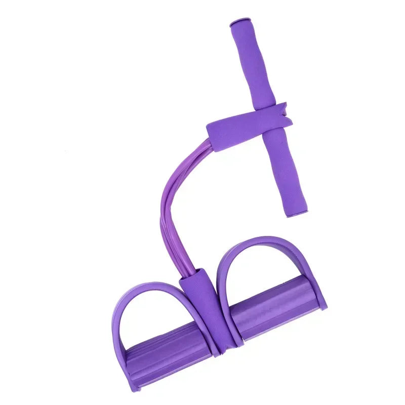 Bandes de résistance bandes de Fitness élastiques pour les exercices sportifs à la maison multifonctionnel Portable 4 tubes extracteur de pédale élastique