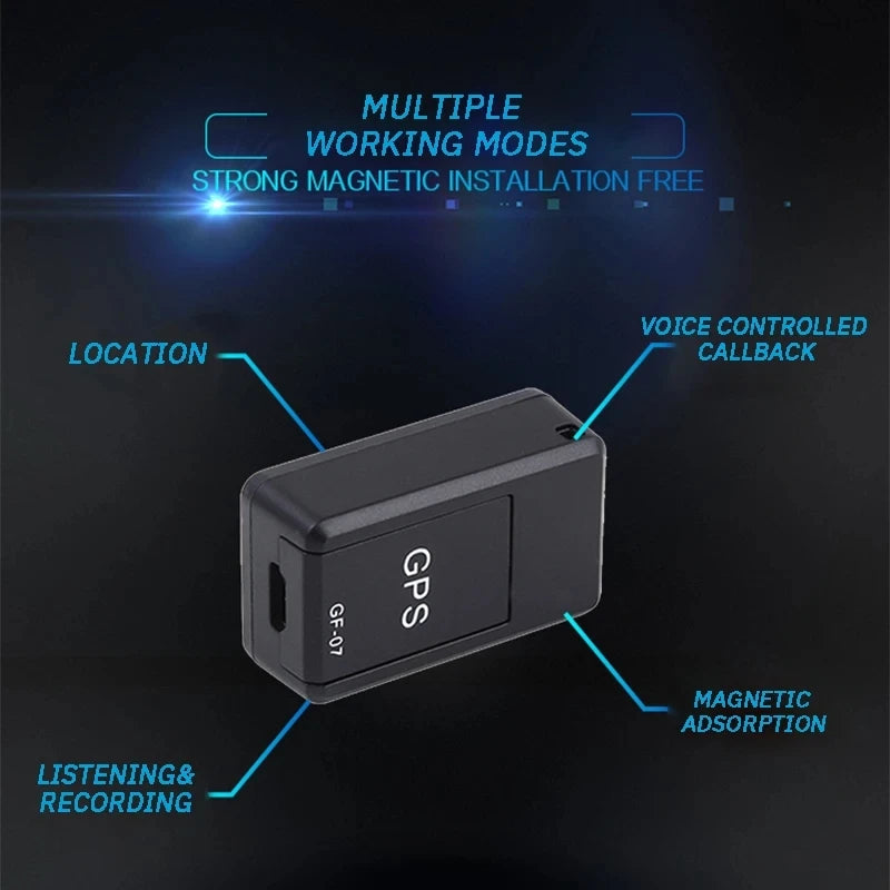 Mini GF-07 GPS Tracker Voiture Vélo Vélo Animaux Enfants Suivi En Temps Réel Positionneur Bain Magnétique Anti-perte Localisateur