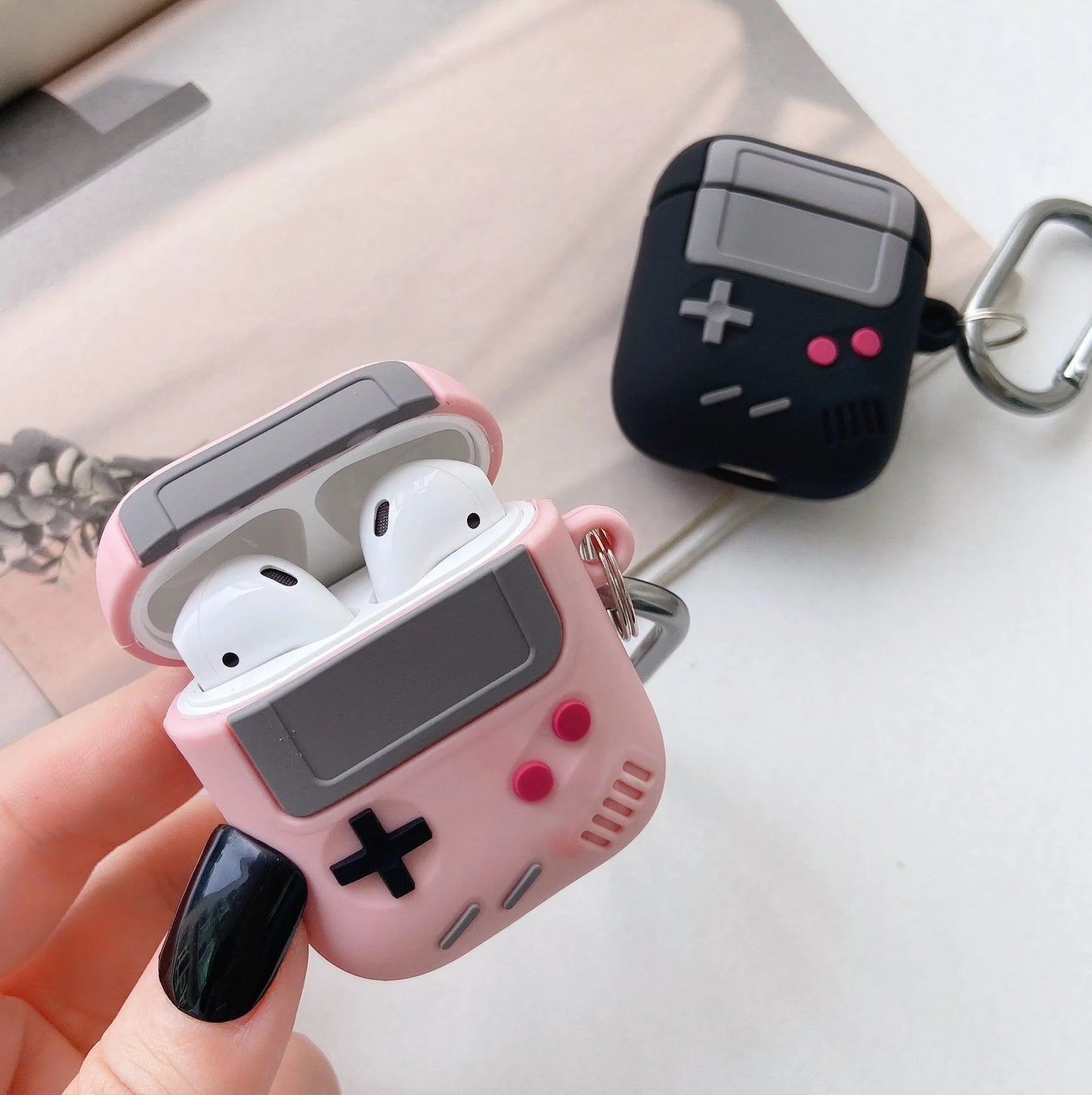 Pour AirPods Pro 2 étui mode classique rétro Console de jeu étuis pour écouteurs pour AirPods 4 3 2 1 Pro 2 Pro2 housse en Silicone avec crochet