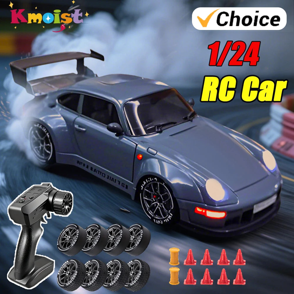 Voiture RC télécommandée à dérive, Mini jouet de course pour enfants, Radio 2.4G, modèle de véhicule à grande vitesse, jouets pour garçons, cadeaux pour enfants