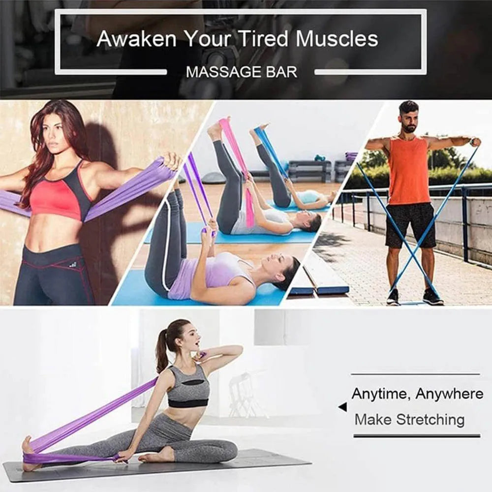 Bandes de résistance pour l'entraînement, bandes d'exercice, thérapie physique, entraînement physique en plein air, Pilates, gymnastique à domicile, bande élastique extensible