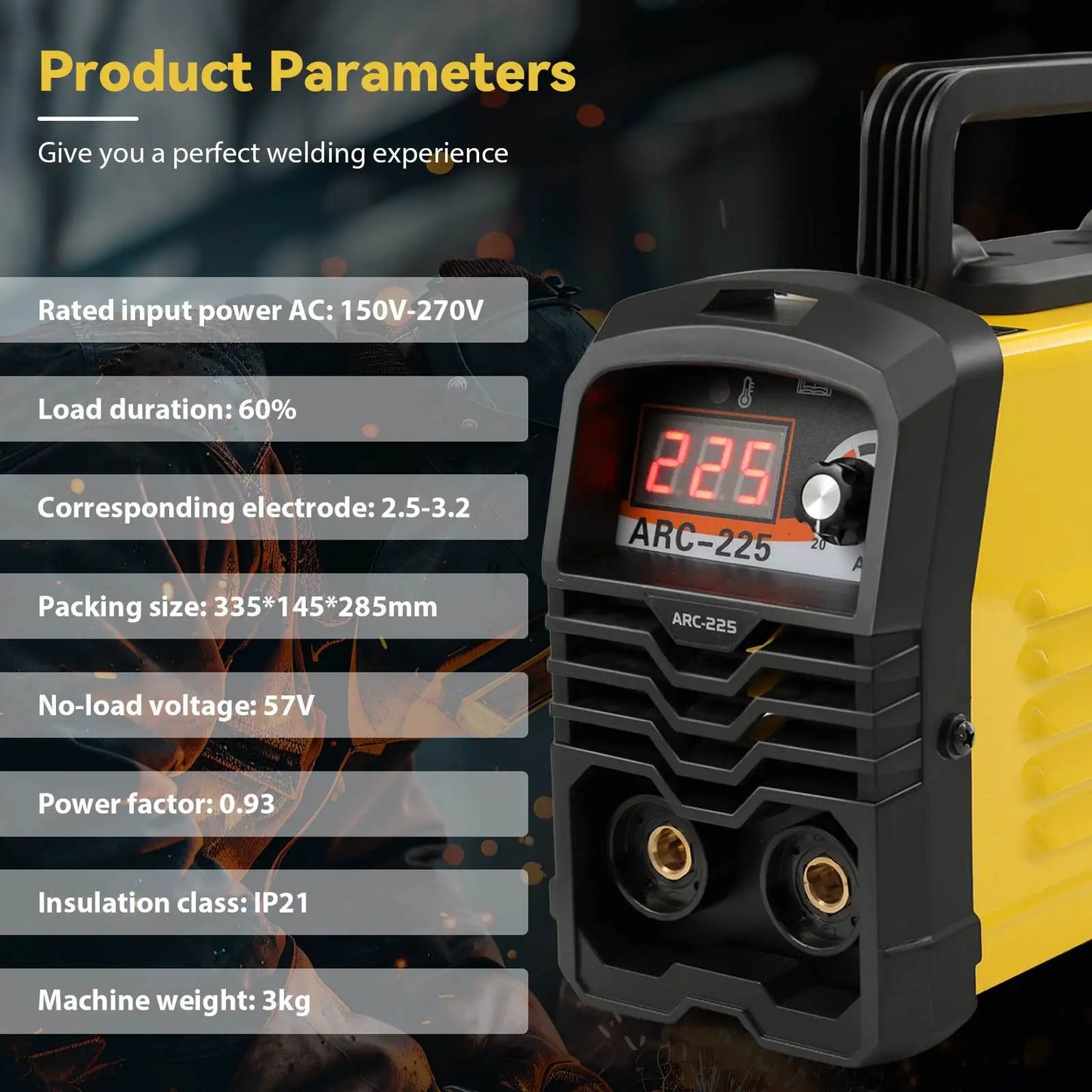 Machine à Souder Portable Entièrement existent de 250A, Accessoire Électrique Tout en Cuivre, de Qualité Industrielle, pour le Ménage