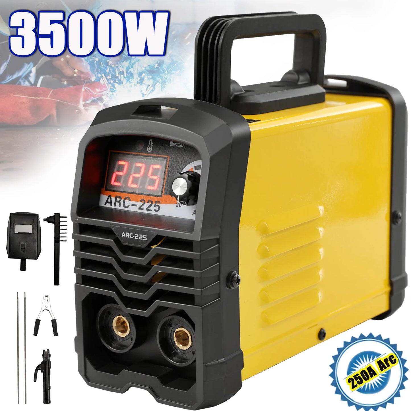 Machine à Souder Portable Entièrement existent de 250A, Accessoire Électrique Tout en Cuivre, de Qualité Industrielle, pour le Ménage