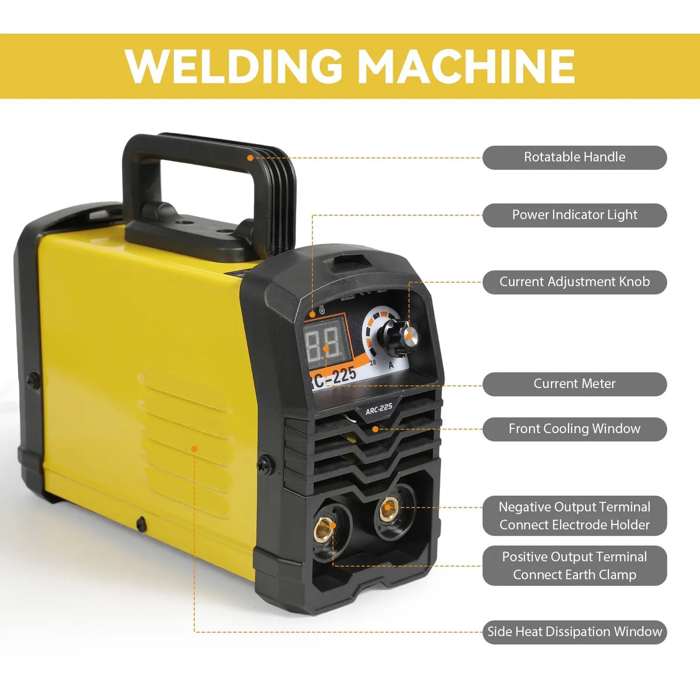 Machine à Souder Portable Entièrement existent de 250A, Accessoire Électrique Tout en Cuivre, de Qualité Industrielle, pour le Ménage