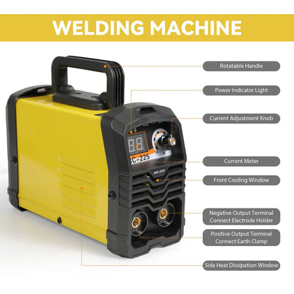 Machine à Souder Portable Entièrement existent de 250A, Accessoire Électrique Tout en Cuivre, de Qualité Industrielle, pour le Ménage