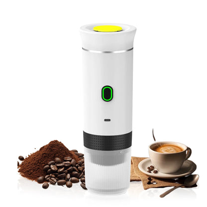 3-in-1 Wireless Electric Portable Espresso Coffee Machine for Car & Home Camping Coffee Maker Capsule Powder Travel Coffee Maker