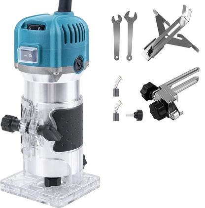 Machine de découpage électrique 6 vitesses 800W, 30000 tr/min, fraisage du bois, gravure, routeur de bord du bois manuel, outils électriques de bricolage à domicile