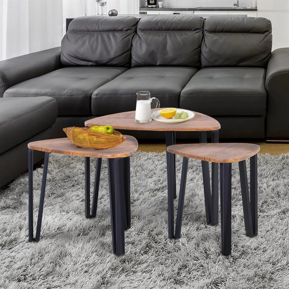 Tables basses modernes avec pieds en métal, table d'appoint accent, salle de bain, MCOM 3