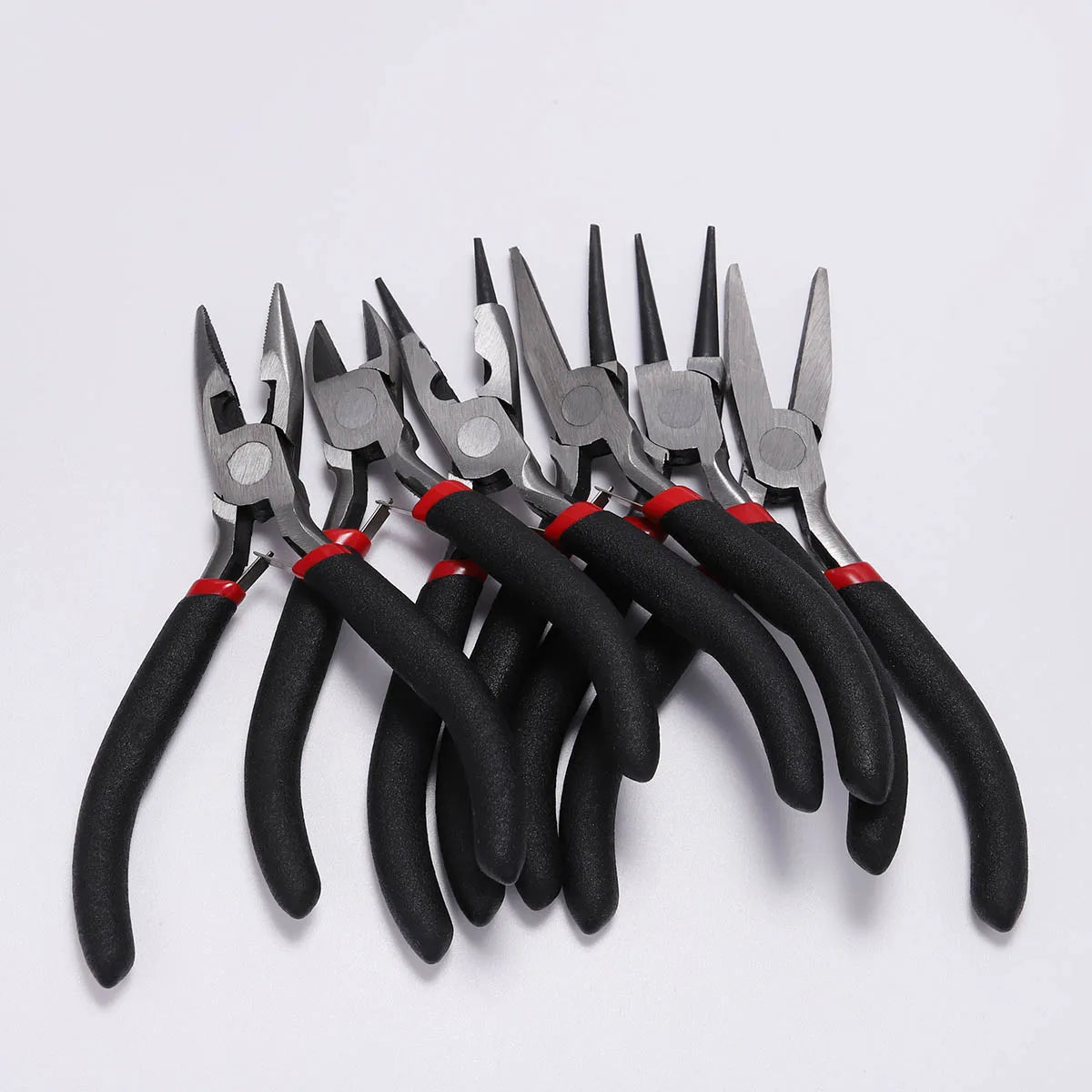 Pince à bijoux en acier trempé au carbone, ferronickel, extrémité ronde, outils de coupe, équipement de bricolage, adaptée à la réparation de perles artisanales