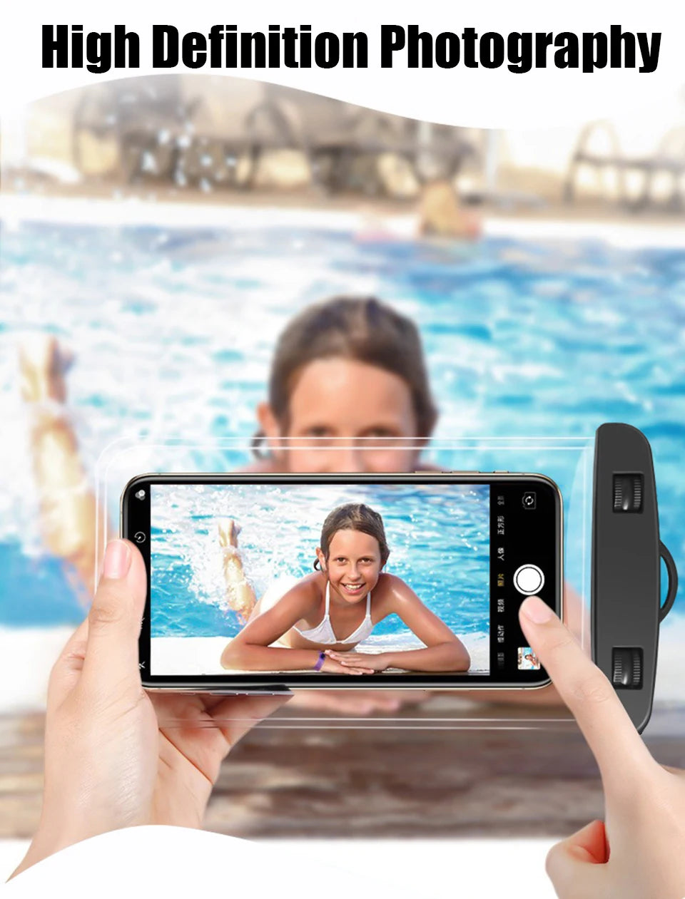 Coque de téléphone étanche, sac étanche de natation, pochette de protection universelle sous-marine pour iPhone 11 12 13 14 Pro Max X