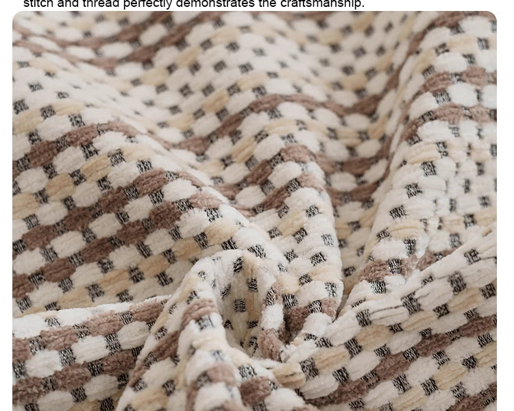 Coussin de canapé pour salon, antidérapant, style américain, quatre saisons, serviette universelle, rayures pour la maison, canapé en forme de L, 1/2/3/4 places