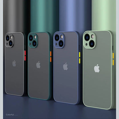 Nouvelle armure pare-chocs antichoc coque de téléphone pour iPhone 15 11 12 13 Mini 14 Pro XR X Xs Max Plus Silicone couverture rigide Capa