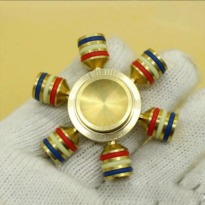 Toupie gyroscopique en métal EDC pour adultes, gadget unique du bout des doigts, trucs sympas, jouets Fidget pour l'anxiété et les instituts soulignés