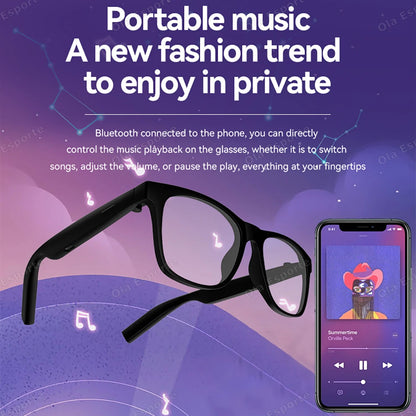 Ola Esporte nouvelles lunettes intelligentes Bluetooth appel lunettes de soleil multi-fonctionnel Anti-lumière bleue lunettes de soleil casque sans fil hommes femmes