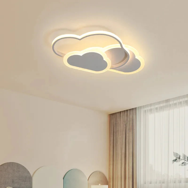 Plafonnier LED 32W avec télécommande, lampe de plafond créative à intensité variable 3000-6500k 2800strada, éclairage de dessin animé pour le salon