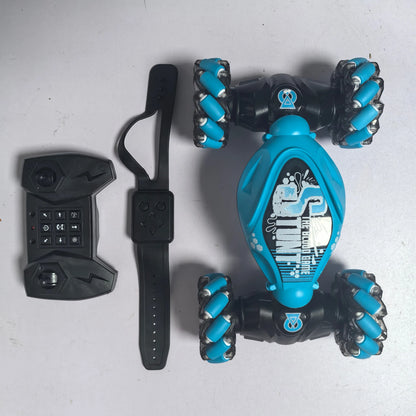 Voiture jouet télécommandée, double contrôleur, télécommande de poignée et télécommande de bracelet, supportant l'opération gestuelle.