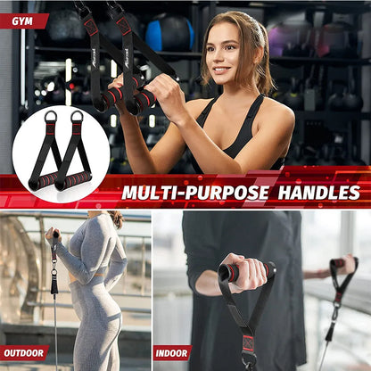 Bandes de résistance, Station de fixation de barre de poignée, sangle de poulie de Fitness, accessoires d'entraînement de gymnastique à domicile, équipements d'entraînement