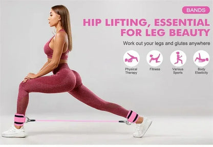 Sangles de cheville bandes de résistance ensemble Fitness entraînement équipement d'exercice cheville poids Yoga élastique Fitness bande pour salle de sport homme femme