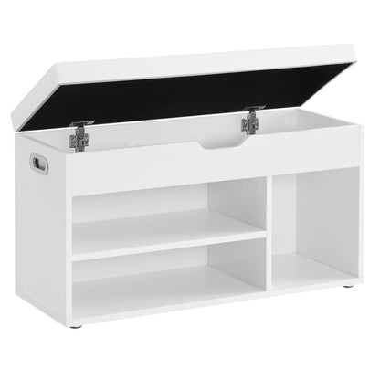VASAGLE Shoe Bench, with storage space, 80x30x44 cm (L X W X H)