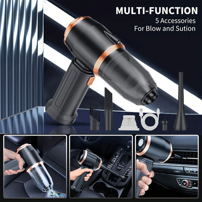 Car Vacuum Cleaner Strong Suction Cleaning Mini Machine Wireless Portable Handhled Blower Machine Air Duster for Home Appliances