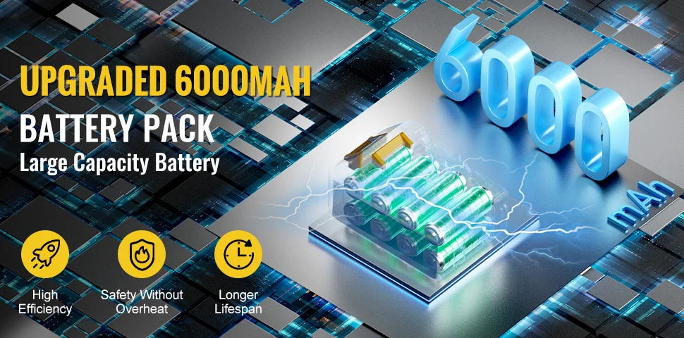 CONENTOOL 21V clé à chocs sans fil 1/2 "pistolet hochet électrique 680Nm avec 2 piles 6000mAh et étui pour la réparation de voiture et le bricolage à domicile