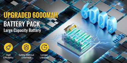 CONENTOOL 21V clé à chocs sans fil 1/2 "pistolet hochet électrique 680Nm avec 2 piles 6000mAh et étui pour la réparation de voiture et le bricolage à domicile