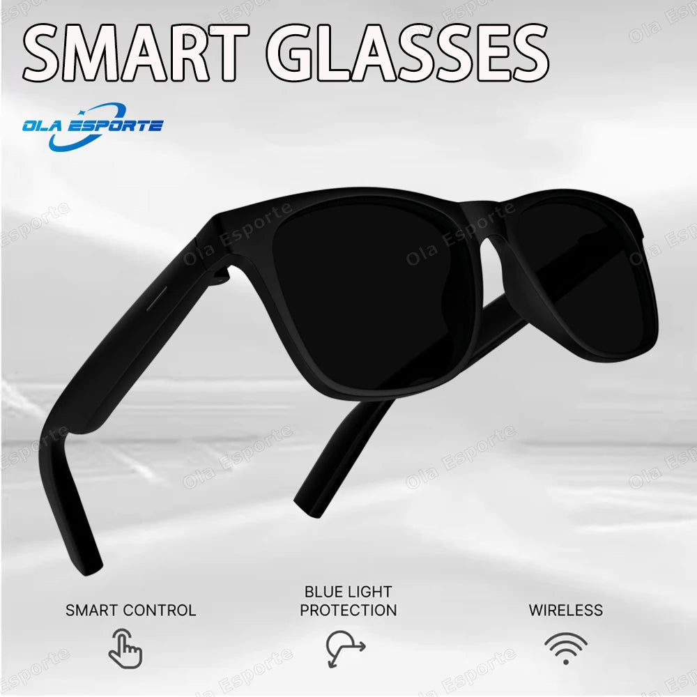 Ola Esporte nouvelles lunettes intelligentes Bluetooth appel lunettes de soleil multi-fonctionnel Anti-lumière bleue lunettes de soleil casque sans fil hommes femmes