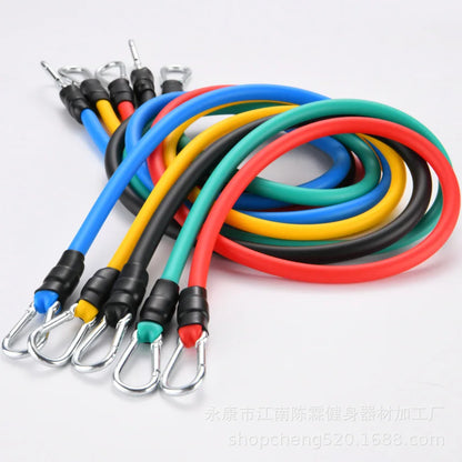 10-14 pièces/ensemble tirer corde musculation bandes de résistance ensemble multi-fonction tendeur costume musculation ceinture bandes élastiques