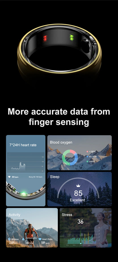 2025 R06 anneau intelligent hommes femmes moniteur de santé IP68 étanche homme Smartring Fitness suivi anneaux intelligents plusieurs Modes de Sport