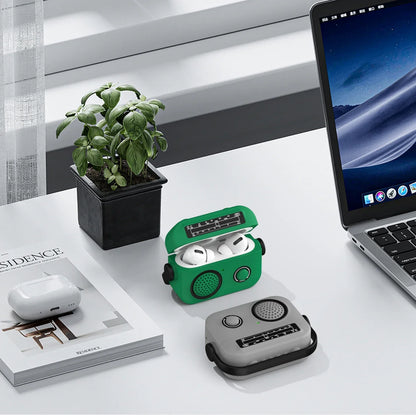 Étui pour écouteurs Housse de protection pour AirPods 1/2/3/4 & Pro & Pro2 (2021 & 2024 ANC) |   Étui/sac en silicone antichoc pour radio de dessin animé