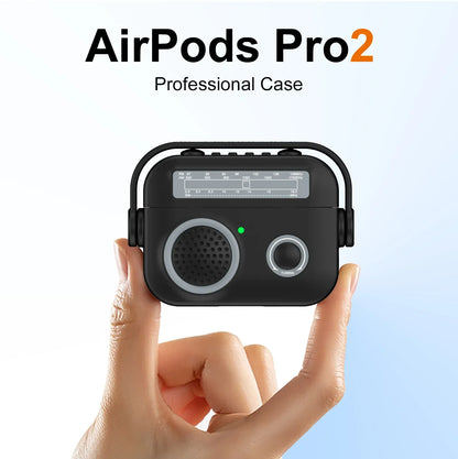 Étui pour écouteurs Housse de protection pour AirPods 1/2/3/4 & Pro & Pro2 (2021 & 2024 ANC) |   Étui/sac en silicone antichoc pour radio de dessin animé