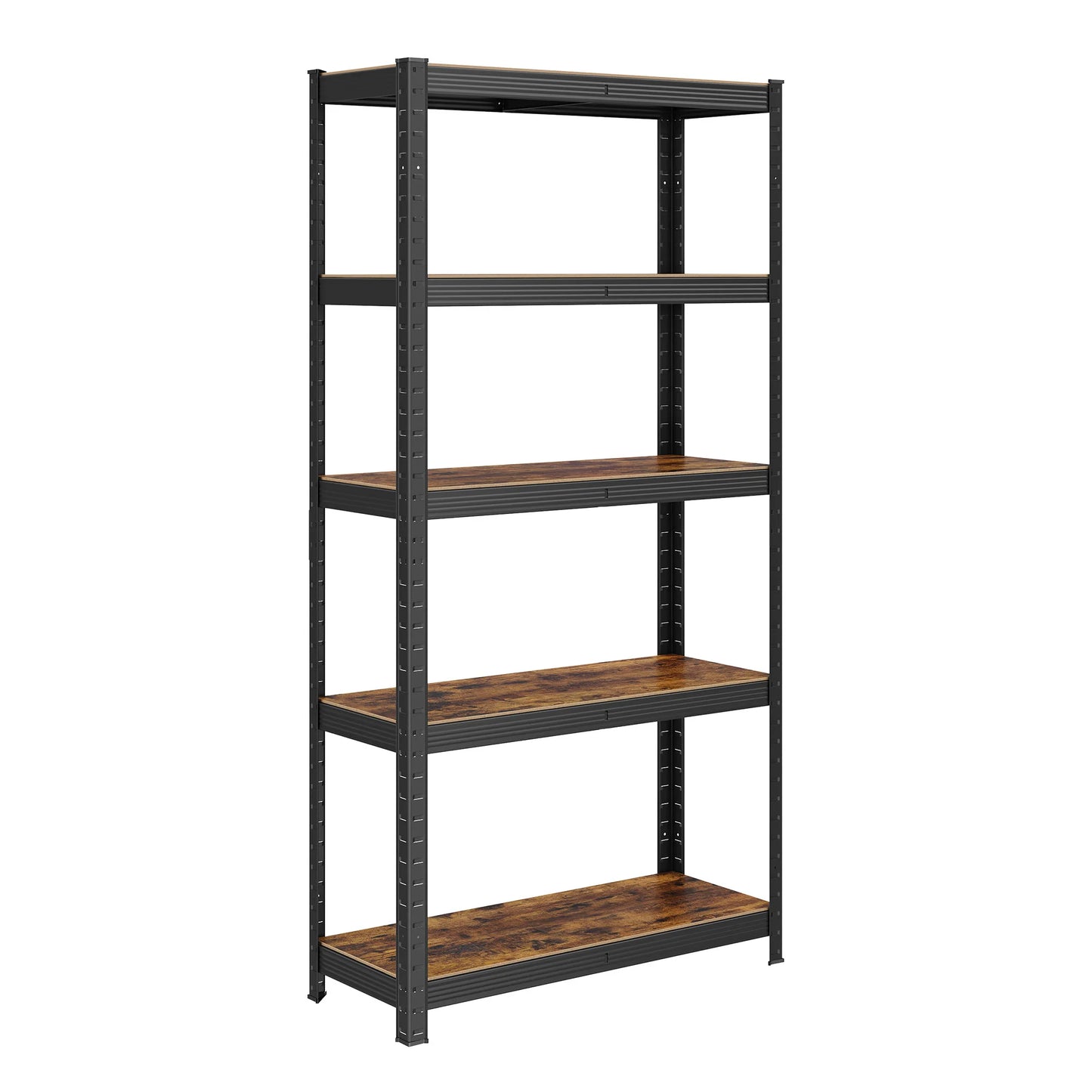 SONGMICS Étagère de Rangement à 5 Niveaux, 30 x 75 x 150 cm, Capacité 650 kg, Planches Réglables, Style Industriel, pour Cuisine, Salon