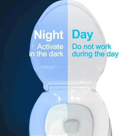 Capteur de mouvement lumière sans fil LED veilleuse RGB 8 couleurs lampe toilette salle de bain lumière d'ambiance capteur coloré LED veilleuses