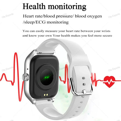 Montre intelligente pour Android IOS montres 1.83 pouces HD affichage Bluetooth appel Message alerte musique sport Mode Smartwatch hommes femmes cadeau