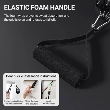 10-14 pièces/ensemble tirer corde musculation bandes de résistance ensemble multi-fonction tendeur costume musculation ceinture bandes élastiques