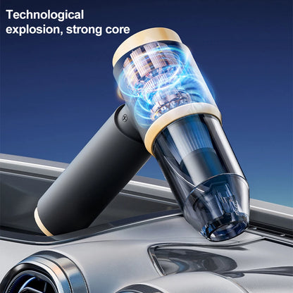 Cordless Rechargeable Car Vacuum Cleaner handheld Portable  Motor Vacuum Cleaner 60W With Short Long Nozzle Brush