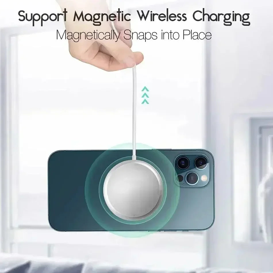 Chargeur rapide magnétique d'origine pour iPhone, dispositif de charge sans fil pour iPhone 16, 15, 14, 13, 12 Pro Max, Mini USB C, 8 Plus, Poly X XS MAX, Airpods