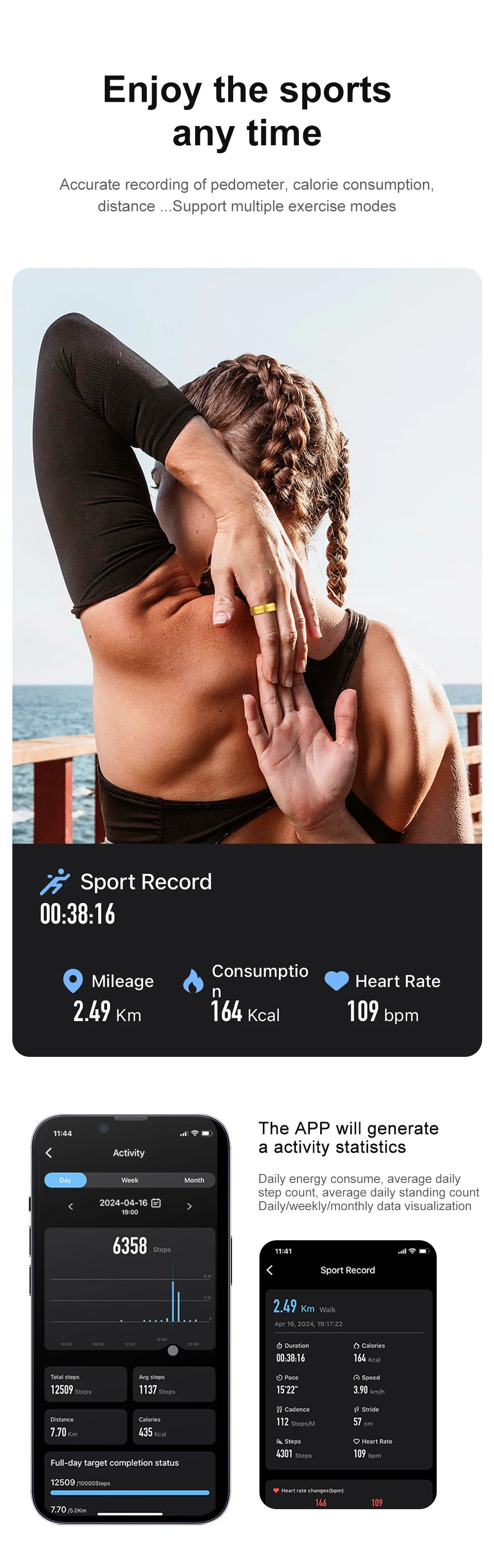 2025 R06 anneau intelligent hommes femmes moniteur de santé IP68 étanche homme Smartring Fitness suivi anneaux intelligents plusieurs Modes de Sport