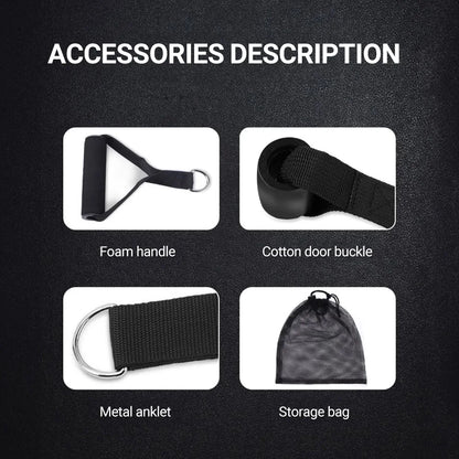 10-14 pièces/ensemble tirer corde musculation bandes de résistance ensemble multi-fonction tendeur costume musculation ceinture bandes élastiques