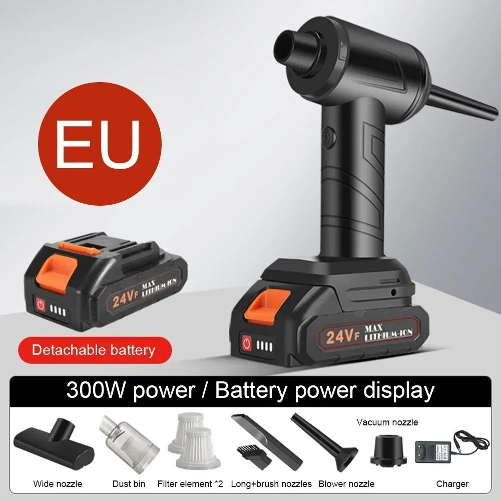 Aspirateur de voiture sans fil 300W, Portable, Machine de nettoyage de voiture, Rechargeable, forte aspiration 12000PA, 1 pièce