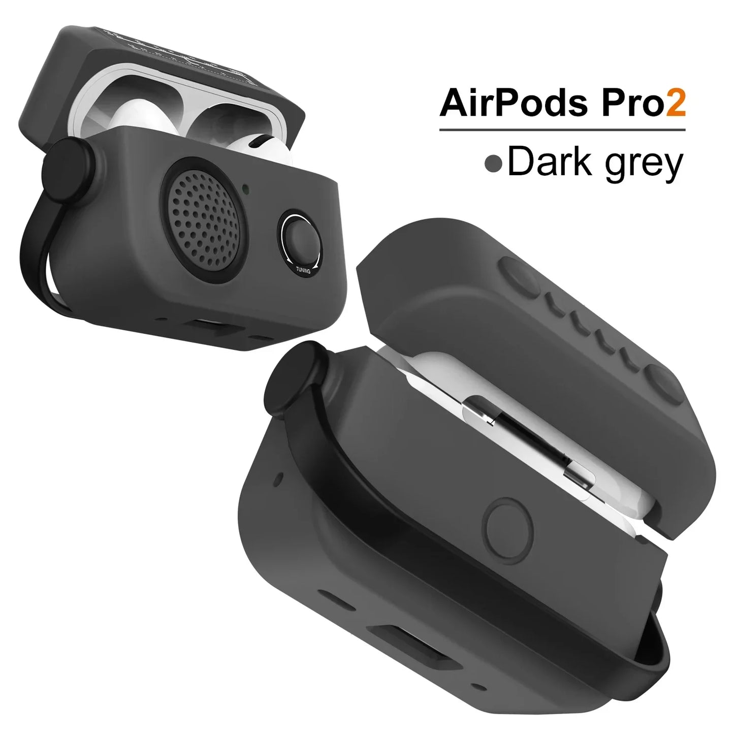 Étui pour écouteurs Housse de protection pour AirPods 1/2/3/4 & Pro & Pro2 (2021 & 2024 ANC) |   Étui/sac en silicone antichoc pour radio de dessin animé