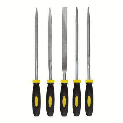 Ensemble de limes à aiguilles Premium – Limes en acier à haute teneur en carbone avec poignées ergonomiques antidérapantes pour un classement précis sur le bois, le plastique et le modèle