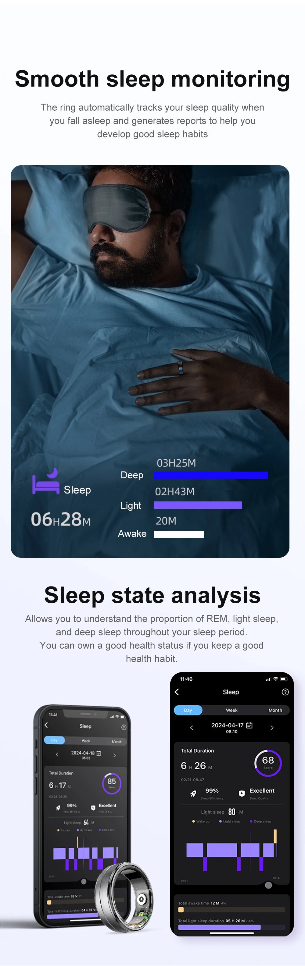 2025 R06 anneau intelligent hommes femmes moniteur de santé IP68 étanche homme Smartring Fitness suivi anneaux intelligents plusieurs Modes de Sport