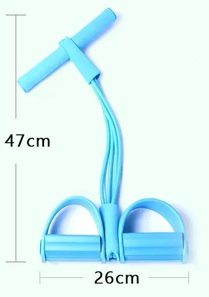 Bandes de résistance bandes de Fitness élastiques pour les exercices sportifs à la maison multifonctionnel Portable 4 tubes extracteur de pédale élastique