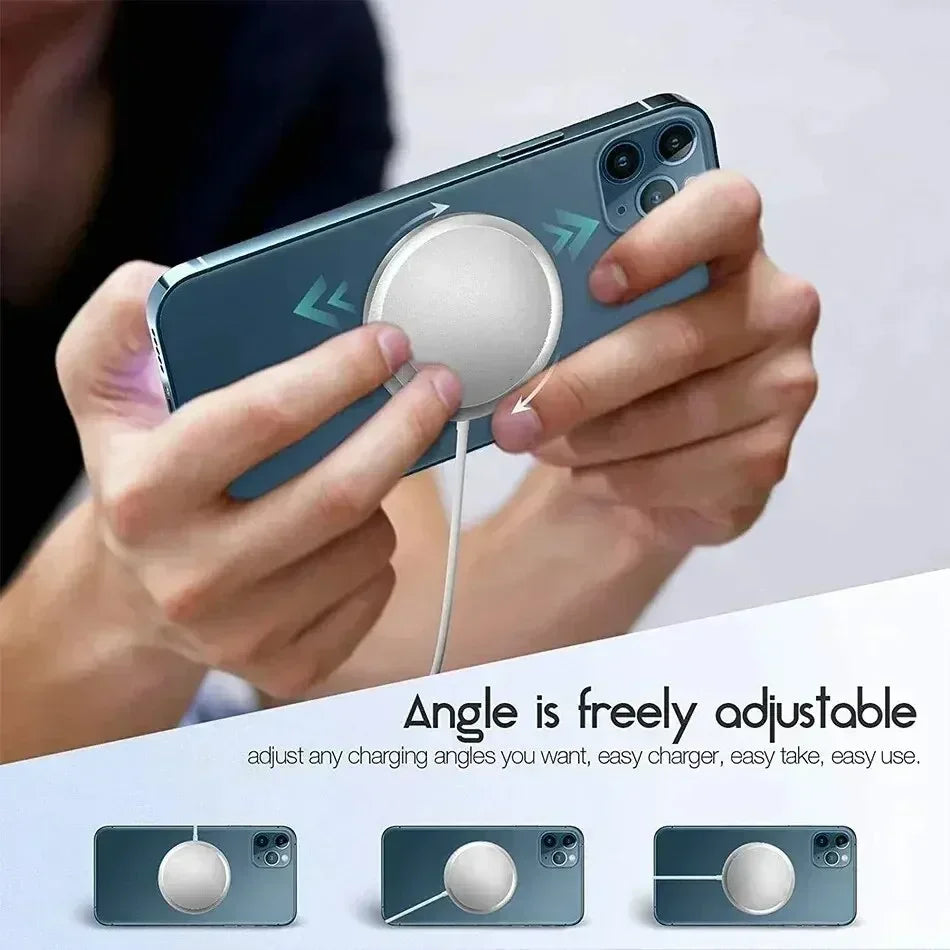 Chargeur rapide magnétique d'origine pour iPhone, dispositif de charge sans fil pour iPhone 16, 15, 14, 13, 12 Pro Max, Mini USB C, 8 Plus, Poly X XS MAX, Airpods