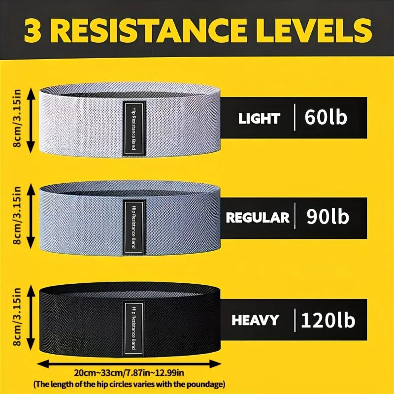 Bandes de résistance pour Squats Fitness Yoga Pilates entraînement de force bandes élastiques extensibles pour jambes fesses Fitness beauté fesses
