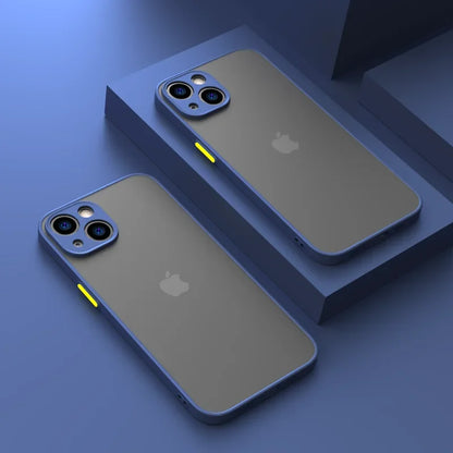 Nouvelle armure pare-chocs antichoc coque de téléphone pour iPhone 15 11 12 13 Mini 14 Pro XR X Xs Max Plus Silicone couverture rigide Capa